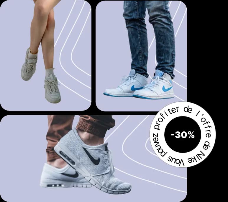 -30%, offre spéciale Nike.